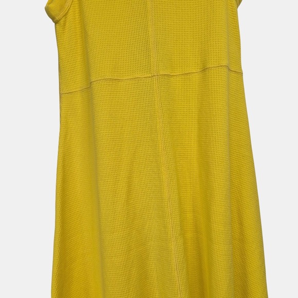 EVERLANE Womens Organic Cotton Small Dress Yellow  Waffle Tank Maxi Pullover - Picture 7 of 11